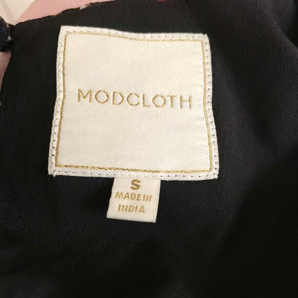 NEW Modcloth Embellished To Perfection Beaded Floral Dress in Black - Picture 11 of 15